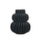 Hello Honey® Bloomingville 5.5" Black Modern Pleated Stoneware Vase